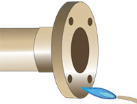 Figure 3 - heationg flange face at socket