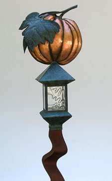 Copper Pumpkin Light