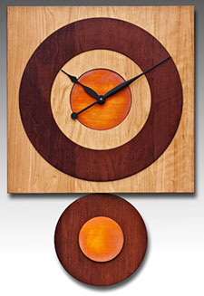 Copper wall clock