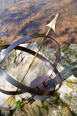 Copper sundial