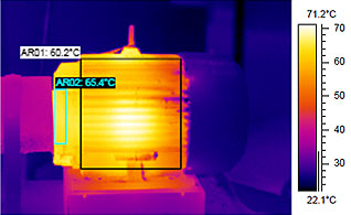 infared photo of motor