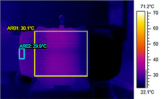 infared photo of motor