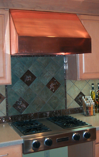 Soild copper range hood