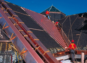 20-inch-wide copper roof panels